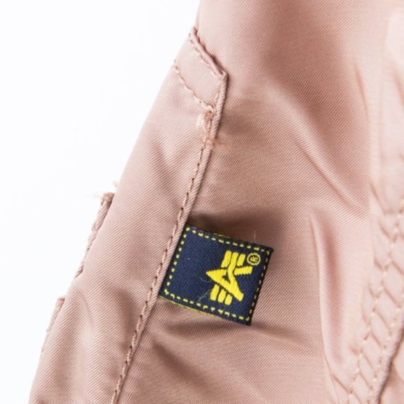 Alpha Industries Mauve Reversible MA-1 Bomber Flight Jacket - Picture 6 of 6